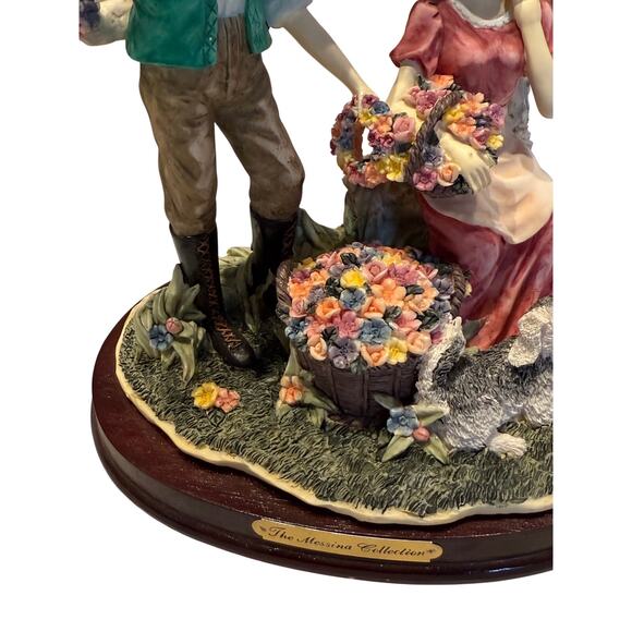 The Messina Collection Figurine Love Birds, Dog Beehive 11" Tall Cottage - Picture 3 of 8